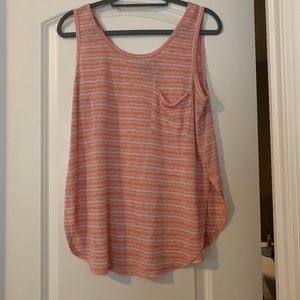 Pink striped split aqua tank